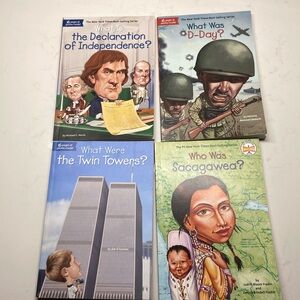 Who Was? 4 pack, educational books for kids.